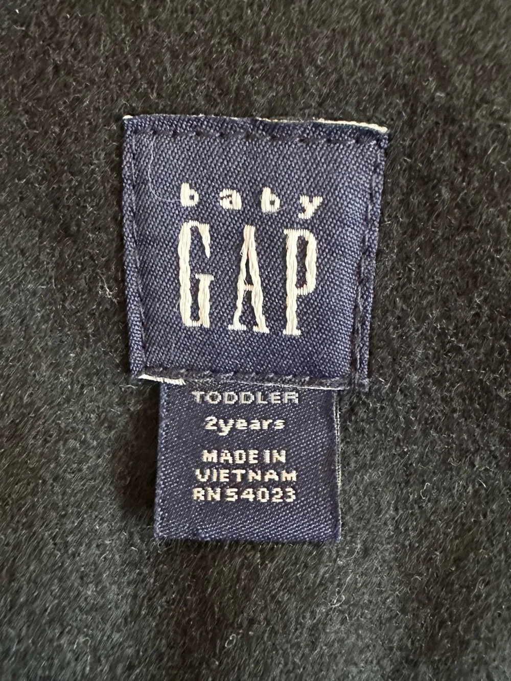Baby Gap Peacoat 2 Yrs Deep Navy Blue Wool Double Breast Lined Preppy Nautical